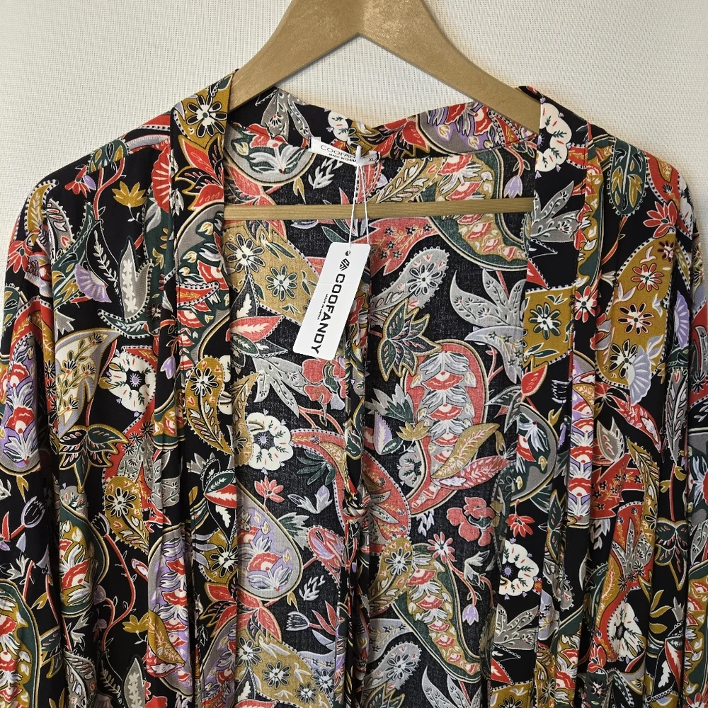 COOFANDY Men's NWT Size XL 2-piece lightweight kimono robe & matching boxers - Picture 10 of 11